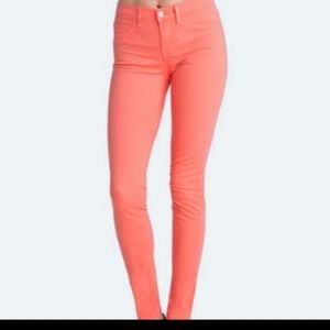 J brand skinny leg pants kumquat